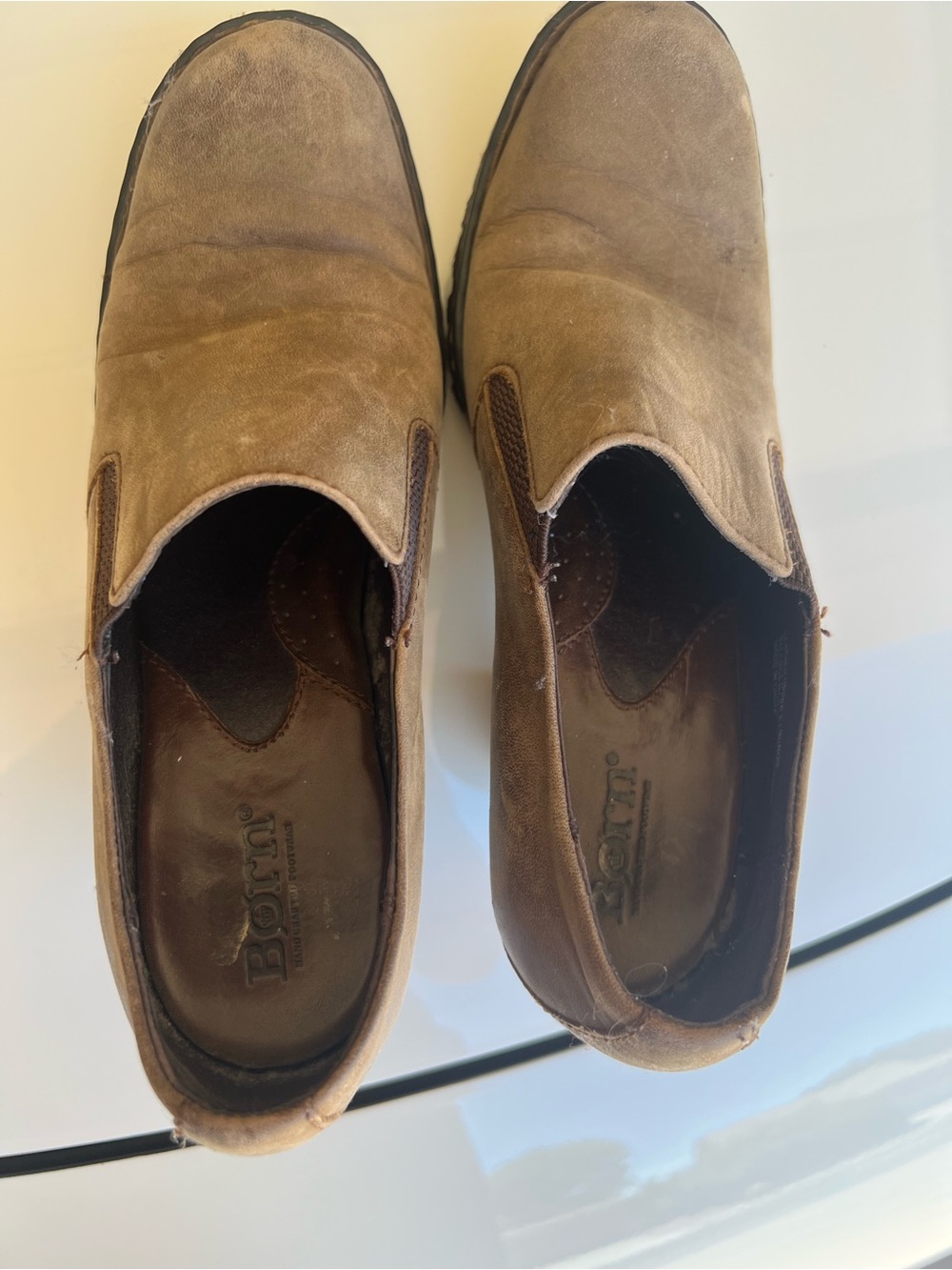 Born Brown Suede Block Heel Ankle Booties - Picture 4 of 4